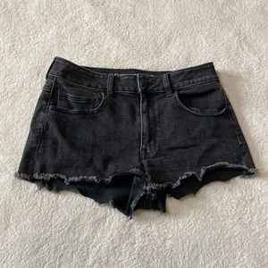 Black American Eagle Jean Shorts